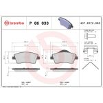 BREMBO Bremsklötze VA P 86 033 BREMBO Bremsklötze VA P 86 033