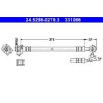ATE Bremsschlauch 24.5298-0270.3 ATE Bremsschlauch 24.5298-0270.3