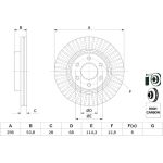 Bosch Bremsscheibe 0 986 479 E35 Bosch Bremsscheibe 0 986 479 E35