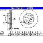 Bremsscheibe Suzuki P.Sx4 1.5-1.6 06 24.0122-0252.1 Bremsscheibe Suzuki P.Sx4 1.5-1.6 06 24.0122-0252.1