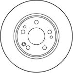 Bremsscheibe Db P. W124/W201 84-96 DF1585 Bremsscheibe Db P. W124/W201 84-96 DF1585