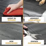 Kofferraummatte Bootguard mit Ladekantenschutz, Kofferraumwanne zuschneidbar mit Stoßstangenschutz 120x76+39cm 28093 Kofferraummatte Bootguard mit Ladekantenschutz, Kofferraumwanne zuschneidbar mit Stoßstangenschutz 120x76+39cm 28093
