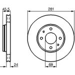 Bosch Bremsscheibe 0 986 479 B37 Bosch Bremsscheibe 0 986 479 B37