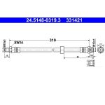ATE Bremsschlauch 24.5148-0319.3 ATE Bremsschlauch 24.5148-0319.3