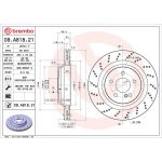 Brembo Bremsscheibe Hinterachse 09.A818.21 Brembo Bremsscheibe Hinterachse 09.A818.21