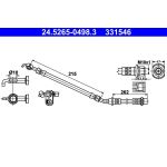 ATE Bremsschlauch 24.5265-0498.3 ATE Bremsschlauch 24.5265-0498.3
