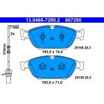 Bremsbelagsatz Audi P. A6/A7/A8 2.0-6.3 Quattro 10 13.0460-7280.2 Bremsbelagsatz Audi P. A6/A7/A8 2.0-6.3 Quattro 10 13.0460-7280.2