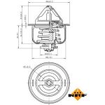 Thermostat, Kühlmittel 725160 Thermostat, Kühlmittel 725160