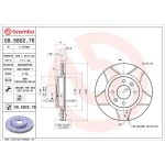 Brembo Bremsscheibe Vorderachse Brembo Max 09.5802.76 Brembo Bremsscheibe Vorderachse Brembo Max 09.5802.76