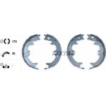 Handbremsbacken Toyota Avensis 97-03/Carina E 91059400 Handbremsbacken Toyota Avensis 97-03/Carina E 91059400
