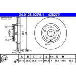 ATE Bremsscheibe Mazda S. 6 2.0-2.5 12 24.0128-0279.1 ATE Bremsscheibe Mazda S. 6 2.0-2.5 12 24.0128-0279.1