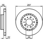 Bosch Bremsscheibe Vorderachse 0 986 478 388 Bosch Bremsscheibe Vorderachse 0 986 478 388