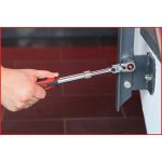 KS TOOLS Kniehebel-Teleskopknarre 1/2 CHROMEplus, 72 Zähne 914.1220