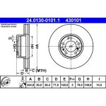Bremsscheibe Bmw S. 5/7/8 3,5-5,0 93-04 24.0130-0101.1 Bremsscheibe Bmw S. 5/7/8 3,5-5,0 93-04 24.0130-0101.1