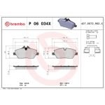 BREMBO Bremsklötze Xtra VA P 06 034X BREMBO Bremsklötze Xtra VA P 06 034X
