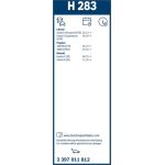 Bosch Heckscheibenwischer H283 3397011812 Bosch Heckscheibenwischer H283 3397011812
