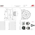 A0434 AS-PL Lichtmaschine (Generator) A0434 A0434 AS-PL Lichtmaschine (Generator) A0434