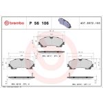 BREMBO Bremsklötze VA P 56 106