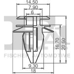 FA1 Türverkleidungsclip 10-40008.10 FA1 Türverkleidungsclip 10-40008.10
