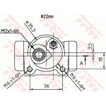 TRW Radbremszylinder BWH187 TRW Radbremszylinder BWH187