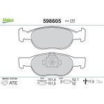 Valeo Bremsbelagsatz 598605 Valeo Bremsbelagsatz 598605