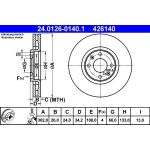 Bremsscheibe Citroen P. C4 1.6-2.0 04 24.0126-0140.1 Bremsscheibe Citroen P. C4 1.6-2.0 04 24.0126-0140.1