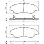 Bosch Bremsbelagsatz 0 986 424 696 Bosch Bremsbelagsatz 0 986 424 696