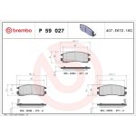 BREMBO Bremsklötze HA P 59 027 BREMBO Bremsklötze HA P 59 027