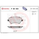 BREMBO Bremsklötze VA P 68 033 BREMBO Bremsklötze VA P 68 033