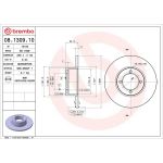 Brembo Bremsscheibe Vorderachse 08.1309.10 Brembo Bremsscheibe Vorderachse 08.1309.10