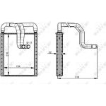 Wärmetauscher, Innenraumheizung 54335 Wärmetauscher, Innenraumheizung 54335