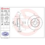 Brembo Bremsscheibe Vorderachse 08.4753.14