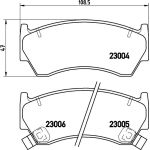BREMBO Bremsklötze VA P 56 033 BREMBO Bremsklötze VA P 56 033