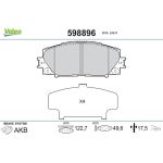 Valeo Bremsbelagsatz 598896 Valeo Bremsbelagsatz 598896