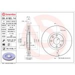 71 481 026 Bremsscheibe VA 09.A185.11 71 481 026 Bremsscheibe VA 09.A185.11
