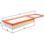 MAHLE Luftfilter LX 3249 MAHLE Luftfilter LX 3249