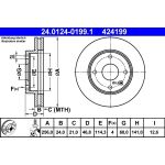 Bremsscheibe Chevrolet P. Lacetti/Rezzo/Nubira 05 24.0124-0199.1 Bremsscheibe Chevrolet P. Lacetti/Rezzo/Nubira 05 24.0124-0199.1
