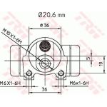 TRW Radbremszylinder BWF135 TRW Radbremszylinder BWF135