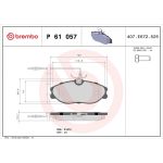 BREMBO Bremsklötze VA P 61 057