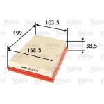 Valeo Luftfilter 585277 Valeo Luftfilter 585277