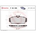BREMBO Bremsklötze VA P 56 036 BREMBO Bremsklötze VA P 56 036
