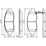 Bosch Bremsbelagsatz 0 986 495 153 Bosch Bremsbelagsatz 0 986 495 153