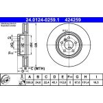 Bremsscheibe Bmw P. 2/X1 1.5-2.0 14 24.0124-0259.1 Bremsscheibe Bmw P. 2/X1 1.5-2.0 14 24.0124-0259.1