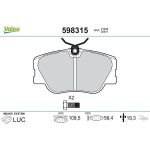 Valeo Bremsbelagsatz 598315 Valeo Bremsbelagsatz 598315