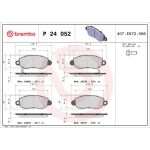 BREMBO Bremsklötze VA P 24 052 BREMBO Bremsklötze VA P 24 052