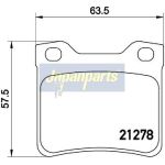 Japanparts Bremsbeläge PP-0615AF Japanparts Bremsbeläge PP-0615AF