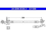 ATE Bremsschlauch 24.5294-0330.3 ATE Bremsschlauch 24.5294-0330.3