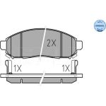 MEYLE Bremsbelagsatz Nissan Navara 2.5Dci 05- Mit Sensor 025 242 2716/W MEYLE Bremsbelagsatz Nissan Navara 2.5Dci 05- Mit Sensor 025 242 2716/W