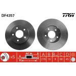 Bremsscheibe Nissan T. Primera DF4357 Bremsscheibe Nissan T. Primera DF4357