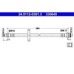 ATE Bremsschlauch 24.5112-0361.3 ATE Bremsschlauch 24.5112-0361.3